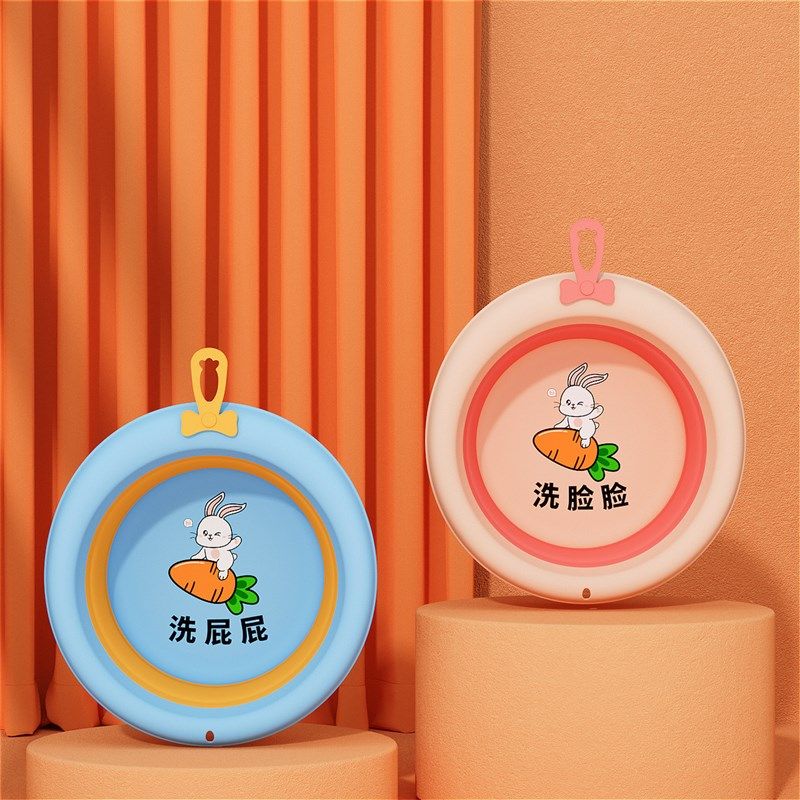 3个装婴c幼儿洗脸盆宝宝折叠盆洗屁屁股盆新生儿专用可爱洗脚,婴童用品,脸盆,淘宝优惠券,粉丝福利购,淘宝优惠卷