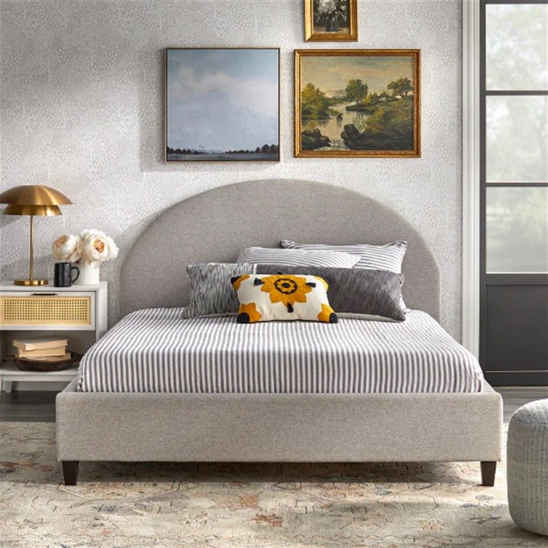 2023新款布艺床头软包榻榻米靠背单买现代简约半圆床头可定制款式,住宅家具,电动/智能床,淘宝优惠券,粉丝福利购,淘宝优惠卷