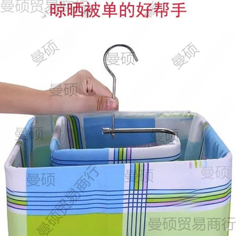 螺圆形晒被子神器晾床单凉被套罩挂阳台家用楼顶旋转收纳大衣架圈