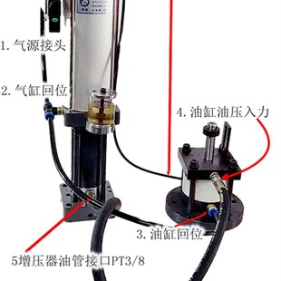 新品 四轴增压缸c6.2550CC和亚HYZ600气液转换油缸转台油压液压单