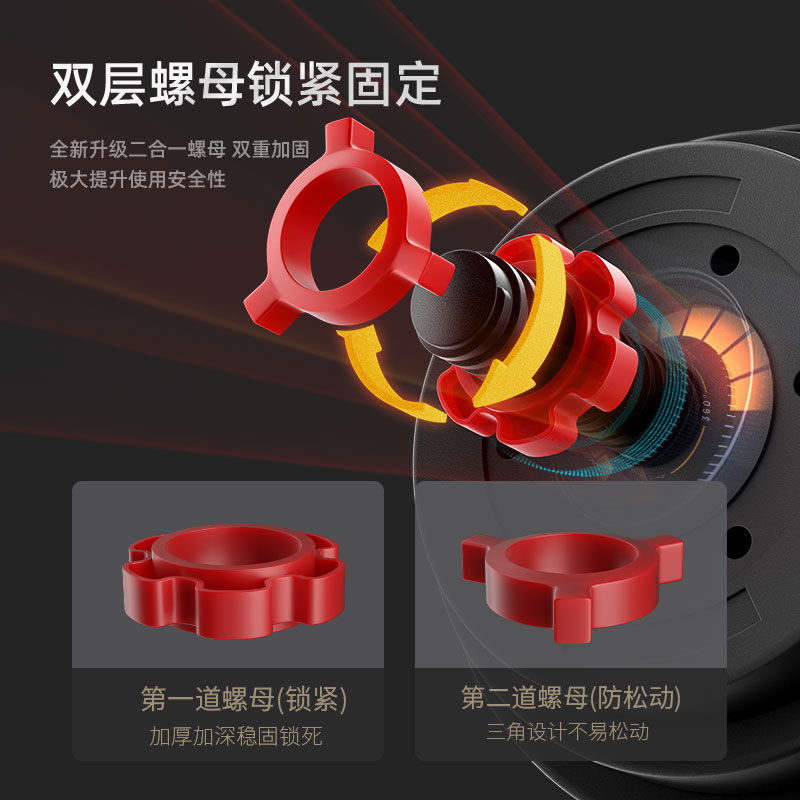 哑铃男士健身家用器材男实心套装组合壶铃女士可调节重量包胶杠铃