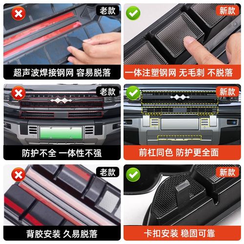 适用方程豹5专用中网防虫网前杠水箱保护网格栅防尘罩豹五改装件