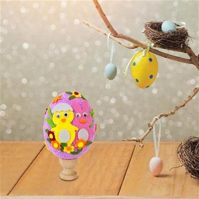 网红Handmade  Easter Eggs Crafts  Coloring Eggs Ornaments