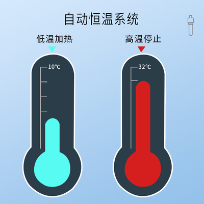 鱼缸加热棒自动恒温水族箱加温棒小型乌龟缸加热器养鱼过冬加温器