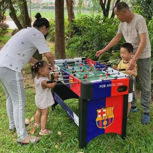 桌上足球桌标准成人8杆桌面足球机儿童加大款 游戏桌球 桌球台足式