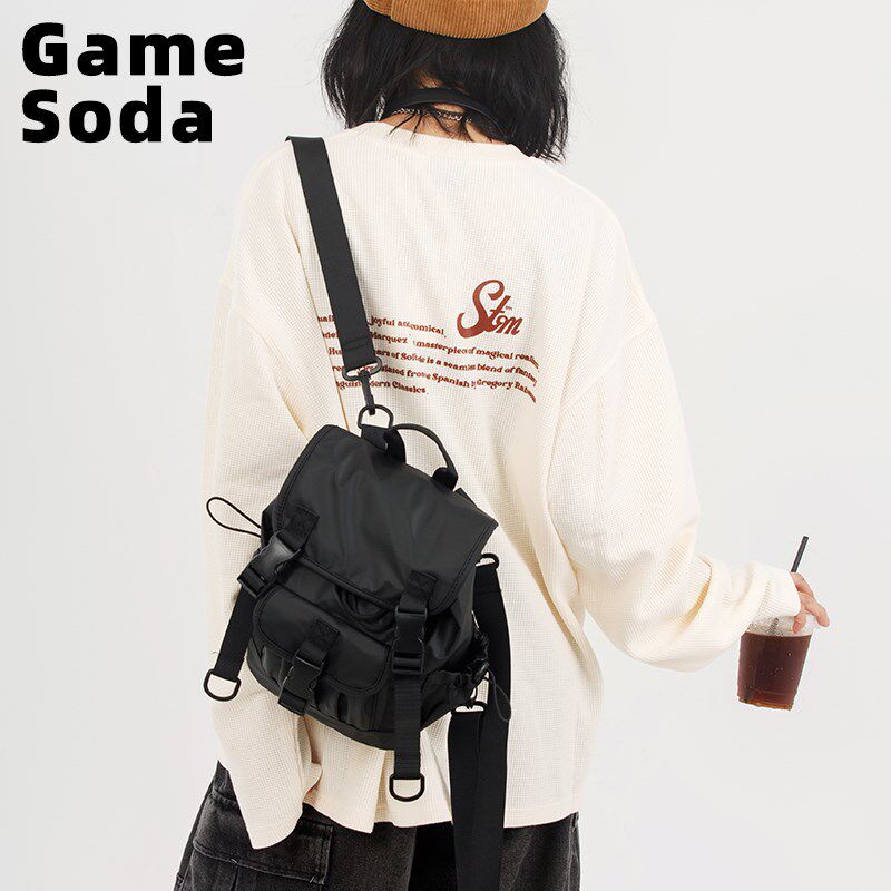 电玩汽水机能工装迷你双肩包女轻便休闲小书包运动登山爬山小背包,箱包皮具/热销女包/男包,双肩背包,淘宝优惠券,粉丝福利购,淘宝优惠卷