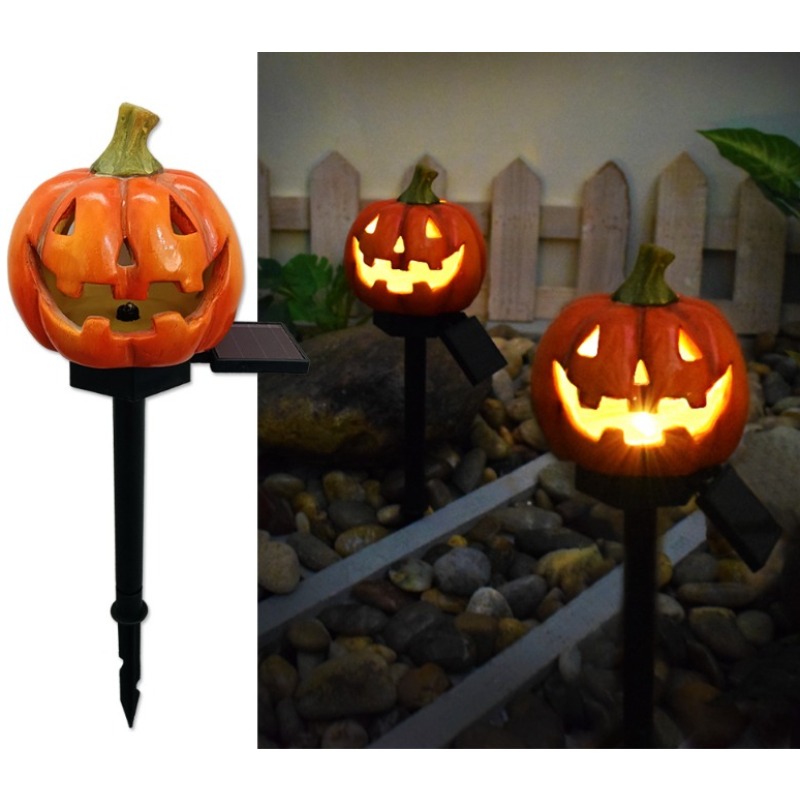 推荐2Pcs LED Solar Halloween Lights Pumpkin Atmosphere Garde 节庆用品/礼品 装饰灯 原图主图