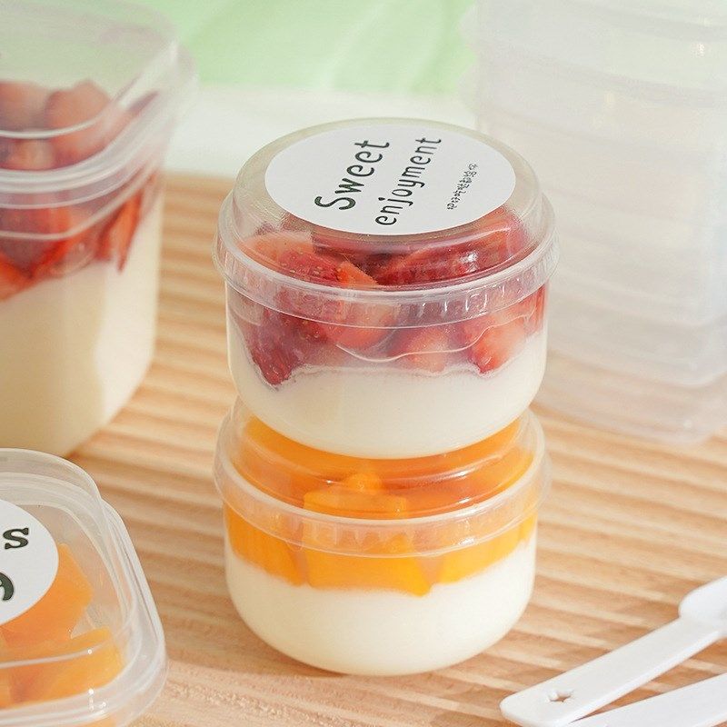 日式胖胖布丁杯商j用一次性耐高温焦糖带盖果冻杯慕斯酸奶杯子,包装,糖果包装,淘宝优惠券,粉丝福利购,淘宝优惠卷