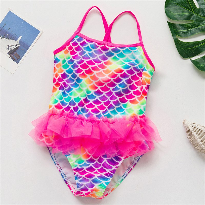 速发NEW 2022 Girls swimwear 1~11Years Girl swimsuit one-piec