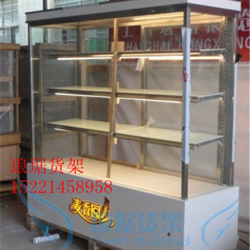 蛋糕模型展示柜 玻璃展示柜 蛋糕柜 玻璃 常温 面包陈列柜可订做