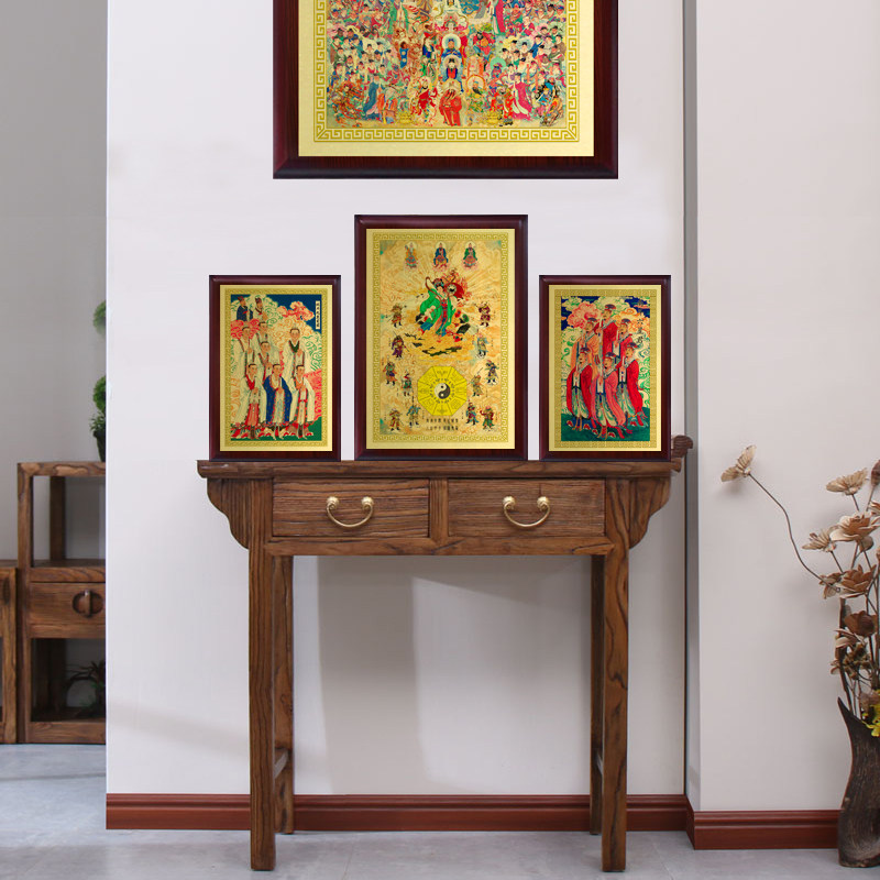 极速真武大帝画像  玄天上帝神像摆件  玉虚师相万法祖师挂画