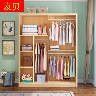 新款两扇门1.5米衣柜1.5m宽80长推拉门2m一米五120高150实木100cm