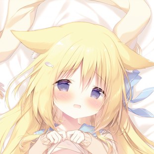 ころねちゃん动漫二次元 黄猫 等身抱枕套定做 しらたま 白玉