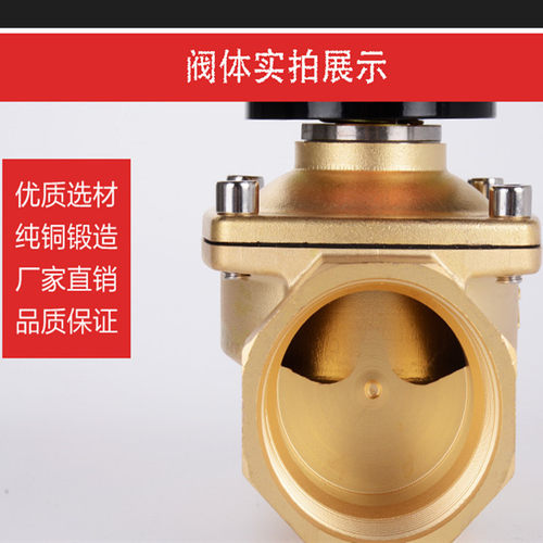 黄铜24v电磁阀2W-500-50 DN50直动膜片式水阀 余姚电磁阀开关阀