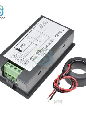 Multimeter Ammeter Voltmeter Wattmeter AC 80-260V 0-100A LCD