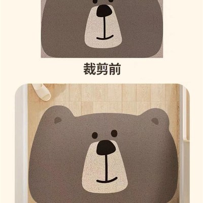 入户门地垫家用玄关大门口pwvc丝圈门垫进门蹭土脚垫防滑地毯垫子