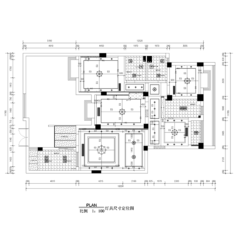厨柜图纸设计 衣柜酒柜鞋柜平面立面图CAD绘图代画装修平面布置图