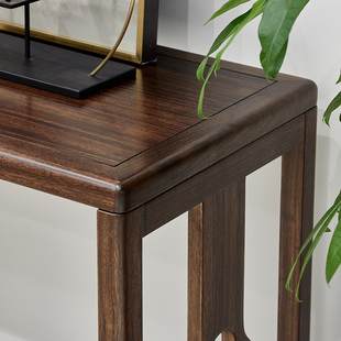 乌金木斗柜新中式六抽屉柜客厅实木横六斗橱卧室储物收纳家具整装