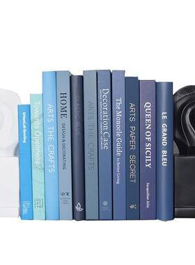 蓝色简约装饰真书 样板房陈列装饰书 样板间饰品摆件 拍摄道具书