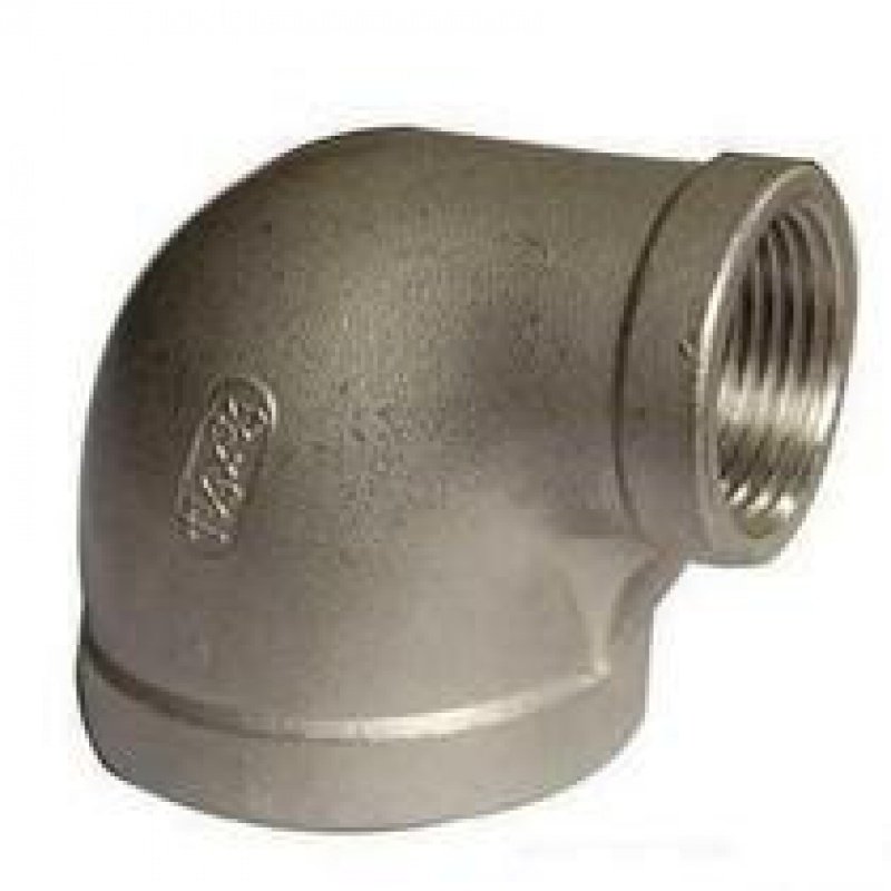 304不锈钢变径弯头 内n丝大小弯头 异径90度弯头 DN65 DN80 DN100