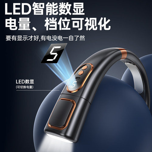 2023新款挂脖风扇便携usb充电静音无叶大风力冰S瓷制冷迷你电风扇