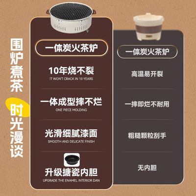 极速围炉煮茶烧烤架烧烤炉可携式折叠露营装备煮茶烤肉炉碳烤炉烤