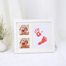 宝宝手脚印纪念满月小脚印相框婴B儿手印脚印胎儿满月手足印纪念