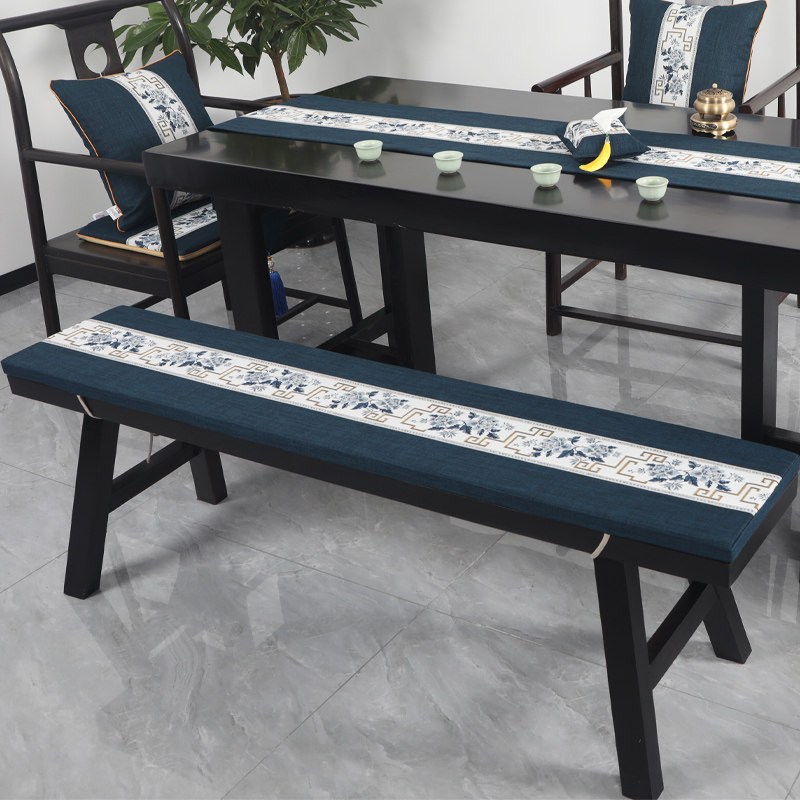 新中式长条凳坐垫防滑餐椅垫夏季海绵垫定做实木茶椅沙发垫子定制,居家布艺,椅垫,淘宝优惠券,粉丝福利购,淘宝优惠卷