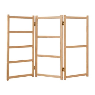 幼儿园环创作业折叠展示架美术画展展示架木头可折叠教室布展展架