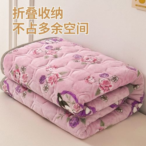 冬季牛奶绒床垫家用卧室软垫垫被褥子宿舍学生单人专用毛毯床褥垫