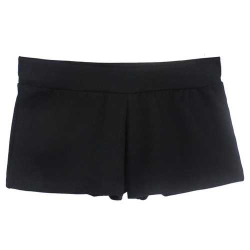 舞蹈裤练功裤短裤女成人拉丁舞三分裤黑色舞蹈服基训练平角打底裤