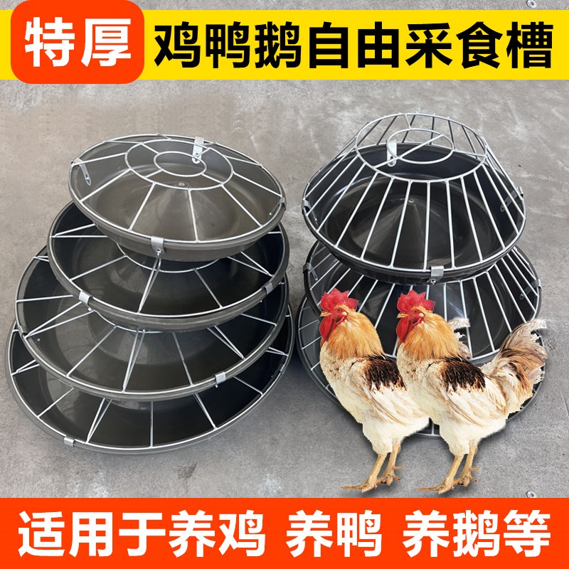 鸡食槽喂鸡食槽神器小鸡喂食器专用盆养鸡鸡槽食槽鸡鸭鹅防撒饮水