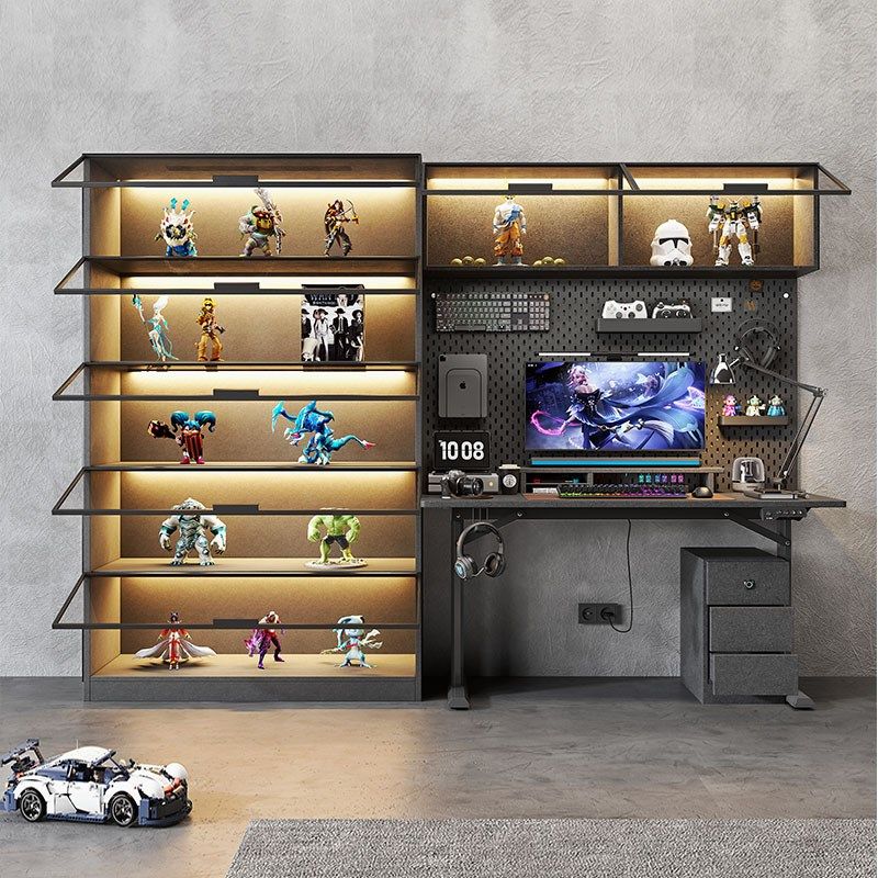 智能电动升降桌办公电脑桌电竞桌子家用实木工作台学习桌书柜一体,住宅家具,电动升降桌,淘宝优惠券,粉丝福利购,淘宝优惠卷