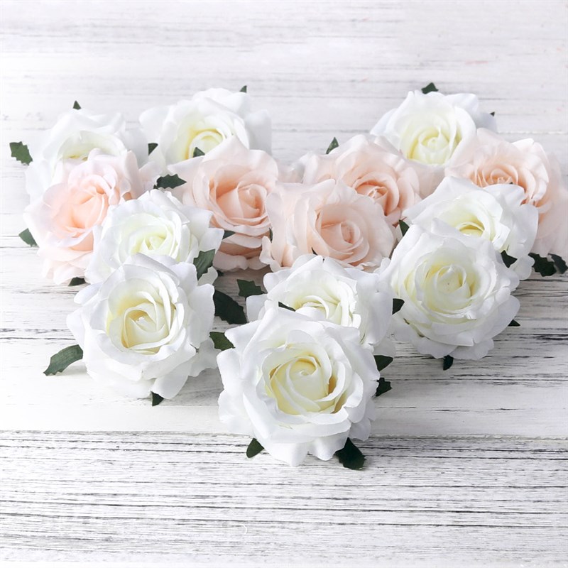 速发Good artificial roses white silk fake roses flower faux