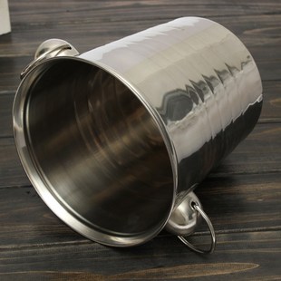 Ice Punch Cooler Stainless Cha Beer Steel Wine Silver Bucket