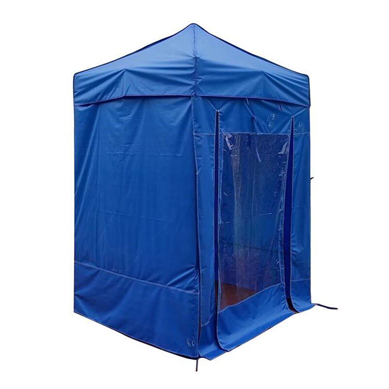 户外帐篷单人透明雨棚便携式折叠换衣挡风冰钓野营双人