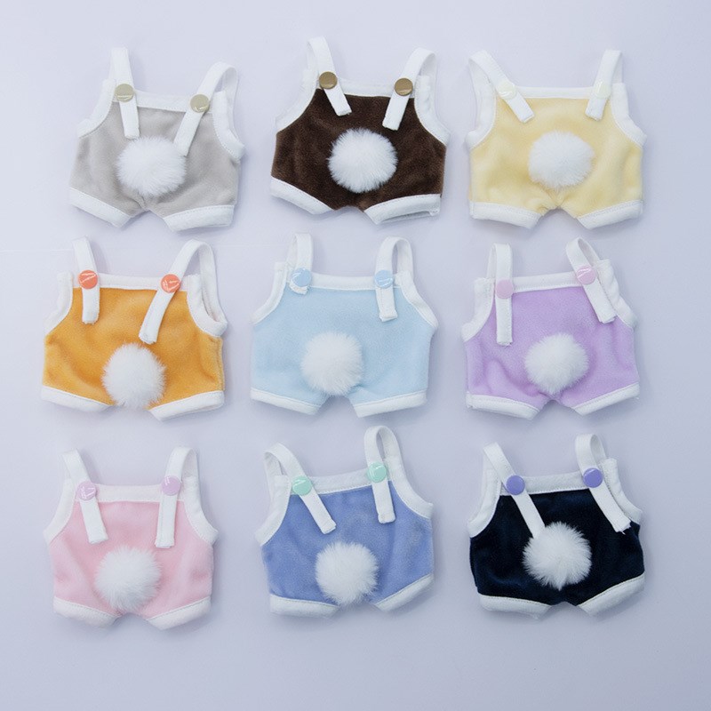 10cm棉花娃娃娃衣15厘米20cm玩偶背心爬爬服裤子公仔衣服可爱配饰