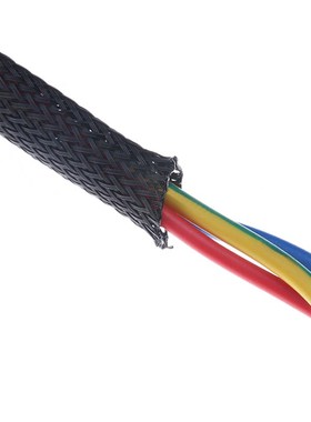 10M Black Insulated Braid Sleeving 2/4/6/8/10/12/15/20/25mm