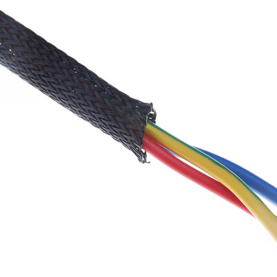 10M Black Insulated Braid Sleeving 2/4/6/8/10/12/15/20/25mm