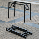 简约折叠桌腿支架折叠p桌架铁桌脚架子桌子腿餐桌脚架折叠桌子支