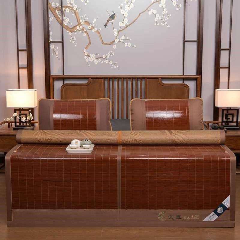 夏夏天席子凉席藤席竹席2024夏季学生宿舍单人草席折叠冰丝新款,床上用品,竹席,淘宝优惠券,粉丝福利购,淘宝优惠卷