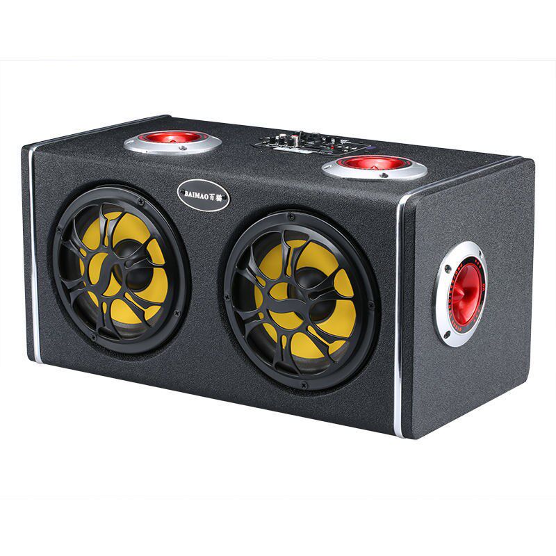 六喇叭车载蓝牙大音量低音炮12V24V220V大功率汽车音Y响家用重低