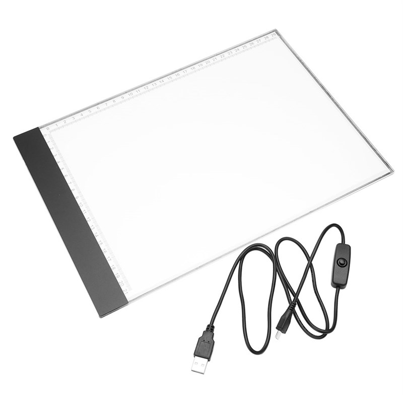 Tablet Digital Graphic Pad Art Painting Writing A4 LED Drawi