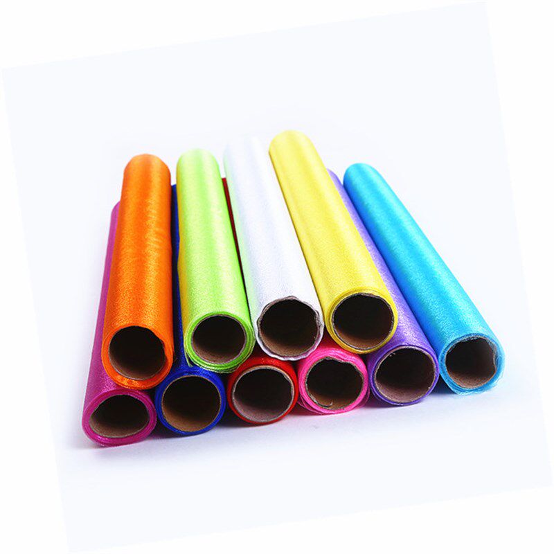 鲜花束包装雪纱水晶纱曼结婚婚房场景布置楼梯扶手纱幔庆装饰纱布