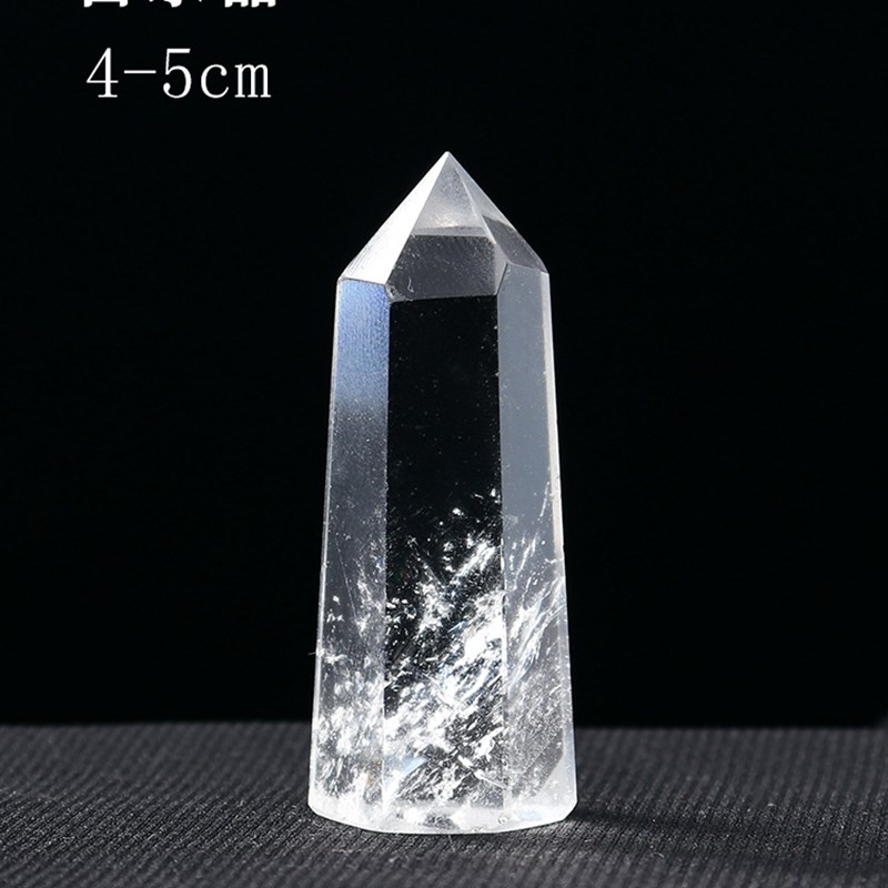 小众高货天然水晶柱紫水晶六角柱原石宝石矿石能量柱七星阵家居装