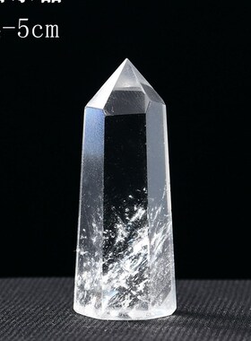 小众高货天然水晶柱紫水晶六角柱原石宝石矿石能量柱七星阵家居装