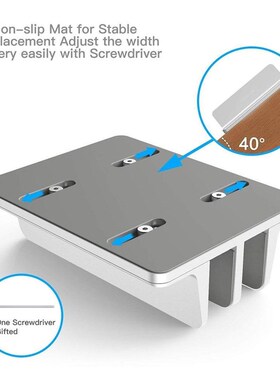 Vertical Laptop Stand for Macbook Air Pro Desktop Double Des