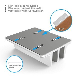 Vertical Laptop Stand for Macbook Air Pro Desktop Double Des