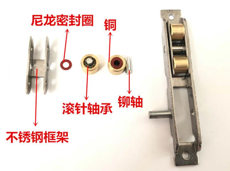 新品塑钢门窗滑轮88型s重型滚针轴承四轮推拉平移门轨道不锈钢门