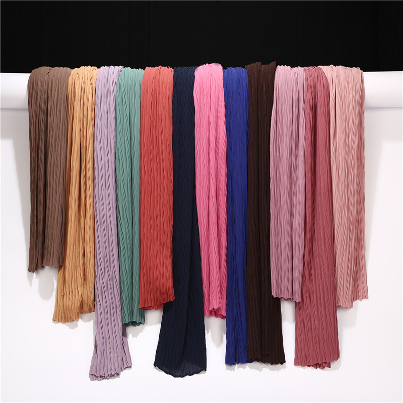 推荐Malaysia Chiffon Covered Scarf马来西亚雪纺包头纱巾丝巾MS